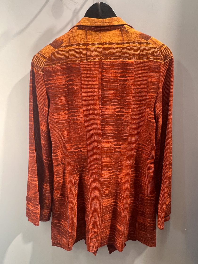Blazer imprimé Christian Lacroix T.38 ocre & jaune foncé