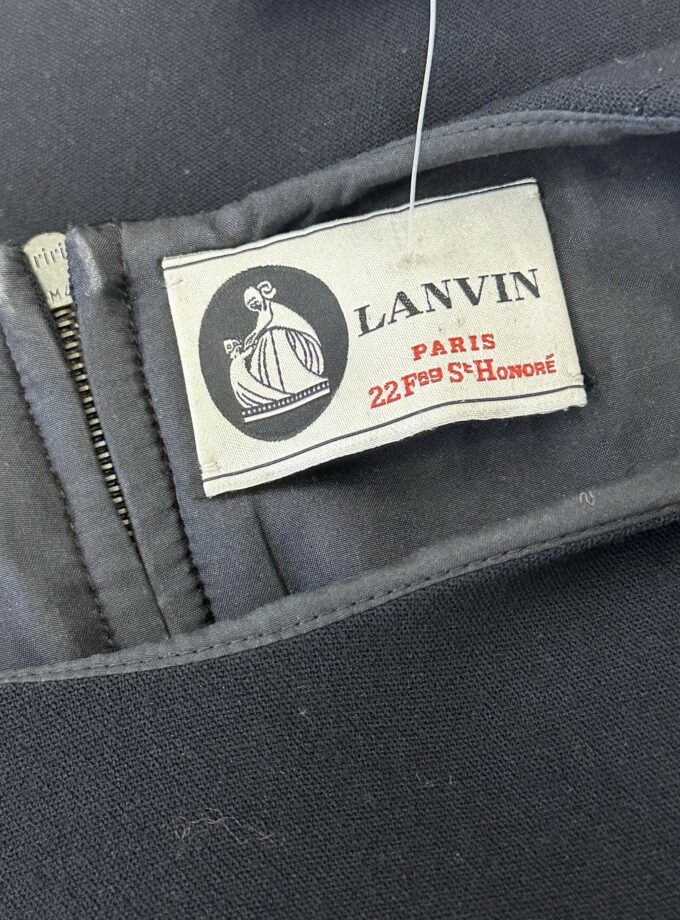 Lanvin short sleeveless dress in black, size 36